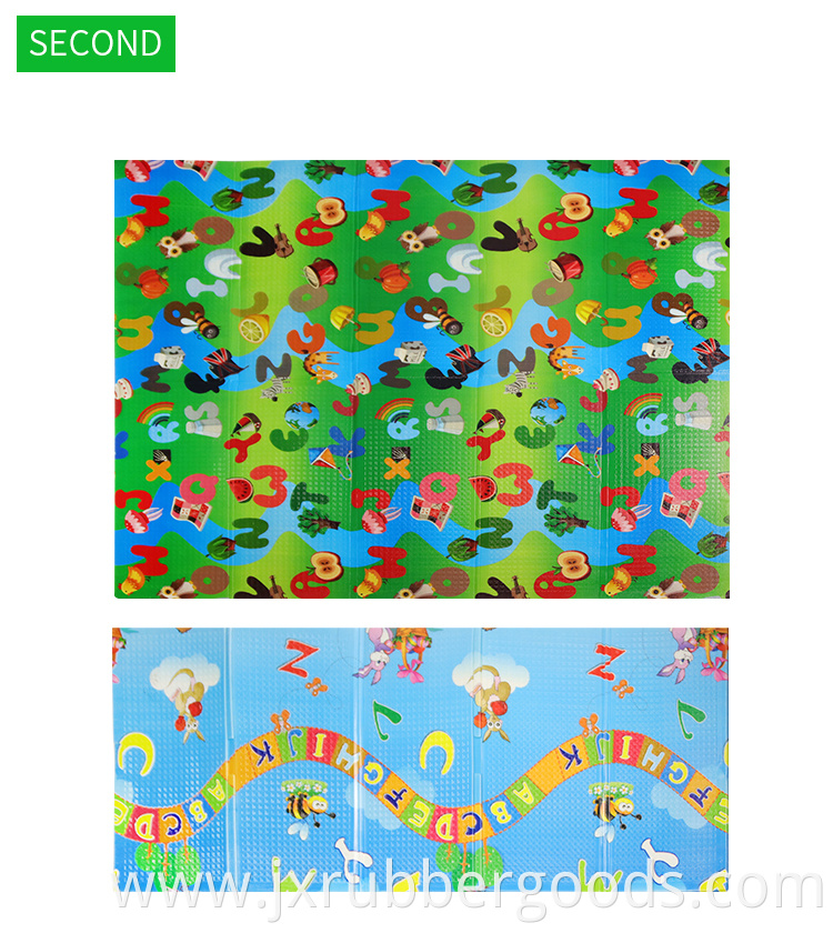 Non-toxic and tasteless xpe kids organic baby folding care crawling play mat